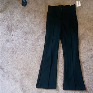 Zara Black Hi-Rise Dress Pant Leggings